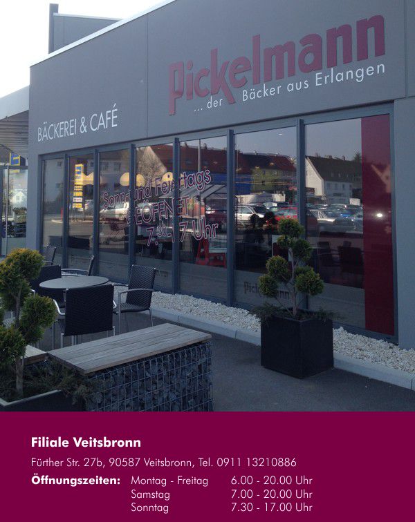 Bäckerei & Konditorei Pickelmann Kg Verkauf Bäckerei Pickelmann KG - FILIALEN